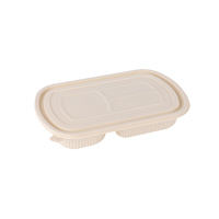 Biodegradable food container with lid from  DisposablesInc.com. The best import service in China. Import your disposable items from us.